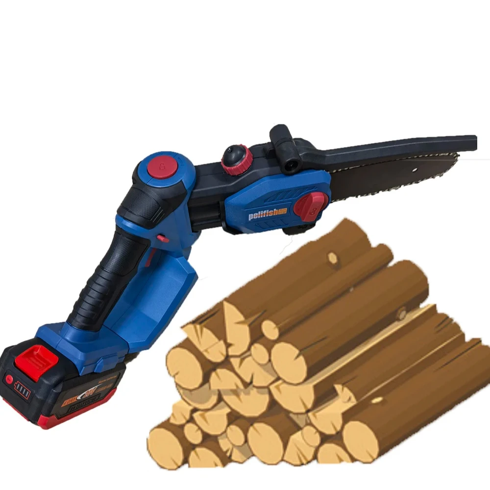 

Rechargeable Mini 6 Inch Portable Electric Wood Cutting Garden Tree Battery Machine Cordless Power Chain Saws For Sale