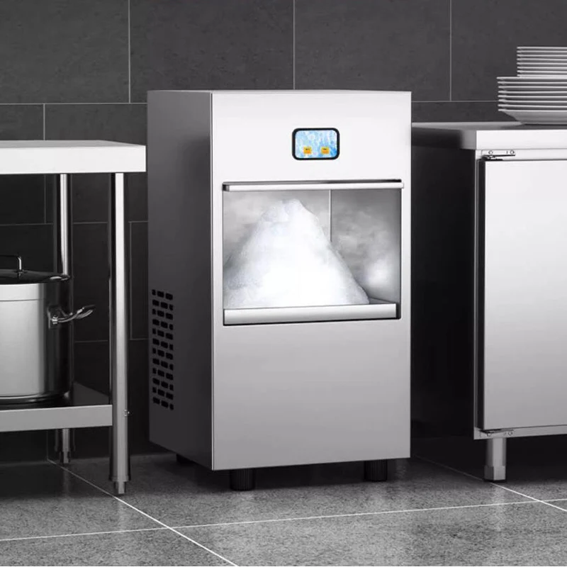 

Автоматическая машина для дробилки льда на пеллетах, коммерческая машина для приготовления пищи, ресторана, морепродуктов, сашими, лоток для льда, автоматический льдогенератор со снежинками