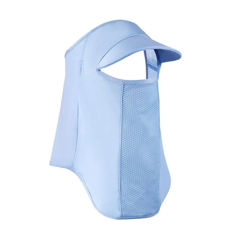 UV protection mask UPF50 + sunscreen mask with hat, wear toprotect the whole face, men'sand women's fashion sunscreen large mask