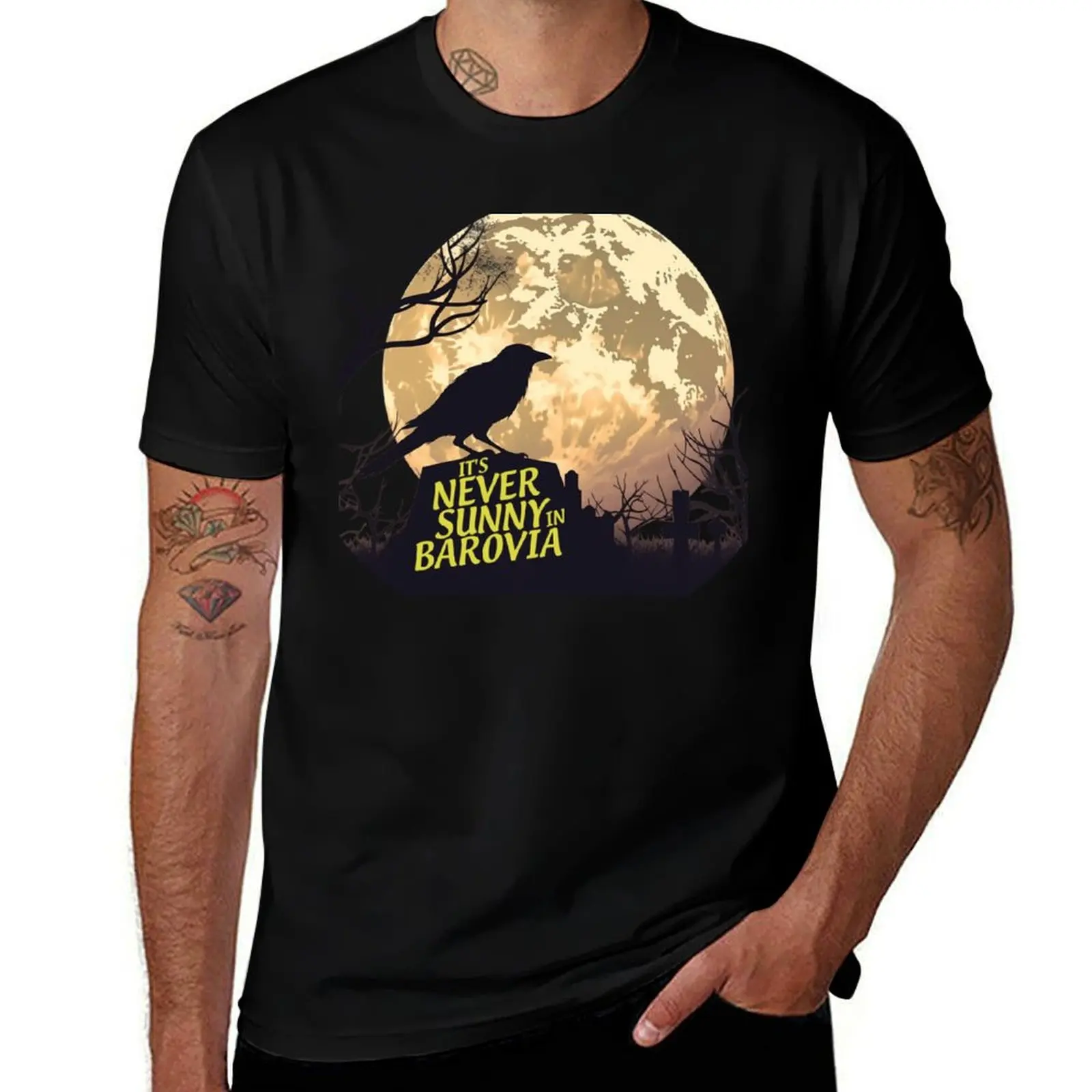 

It's Never Sunny Iin Barovia Curse Of Strahd Shirt T-Shirt boys animal print blue lock graphics mens funny t shirts