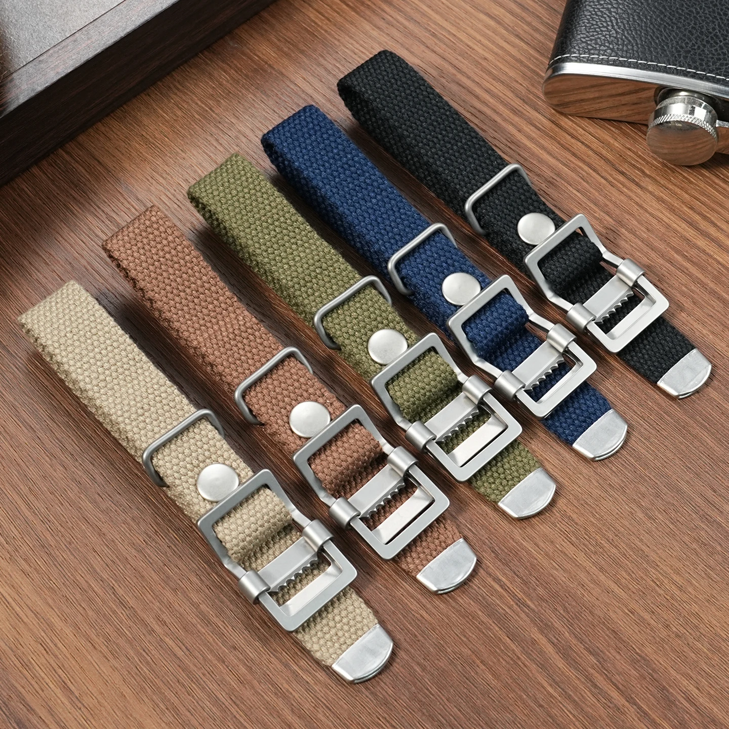 Integrated Canvas Watch Strap For Casio Forester Series FT-500WC AW-80V W-89H Breathable Canvas Watchband 19mm Soft Wristband