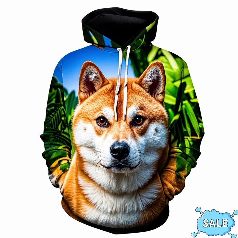 Autumn New 3D Printed Cute Doge Cheems New In Hoodies & Sweatshirts Shiba Inu Graphic Hooded Hoody Funny Mens Clothing Pullovers