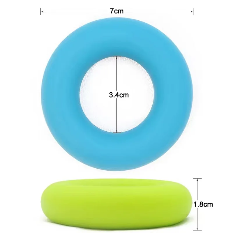 Hand Trainer Grip Ring High Elastic Slip Durable Finger Wrist Strength Carpal Expander Stress Relief Gym Home Fitness Exercise