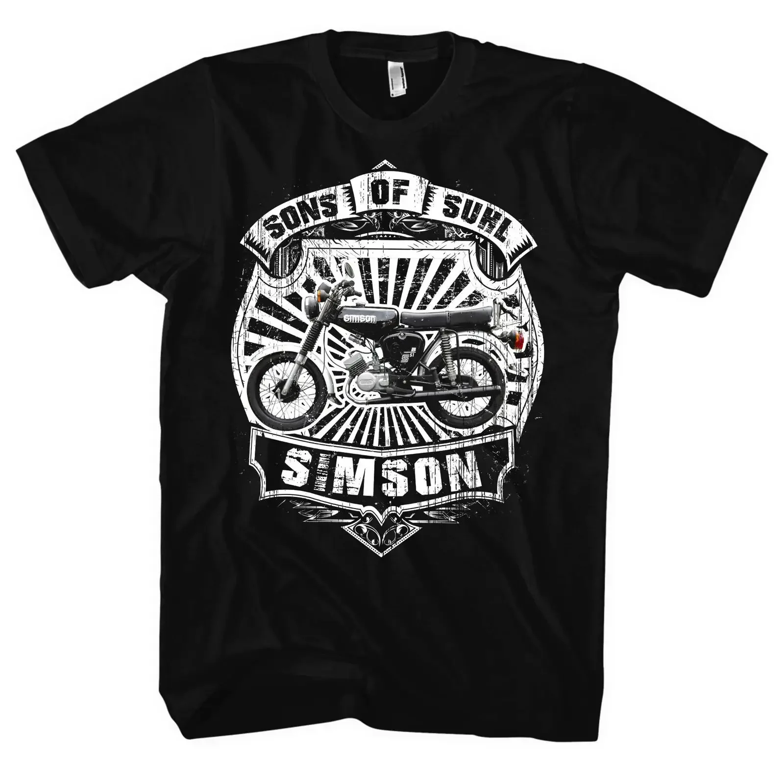 Sons of Suhl Men's and T Shirt Simson Moped DDR Ossi East Swallow Trabant Cult M2 vintage Washed Stylish designer clothes