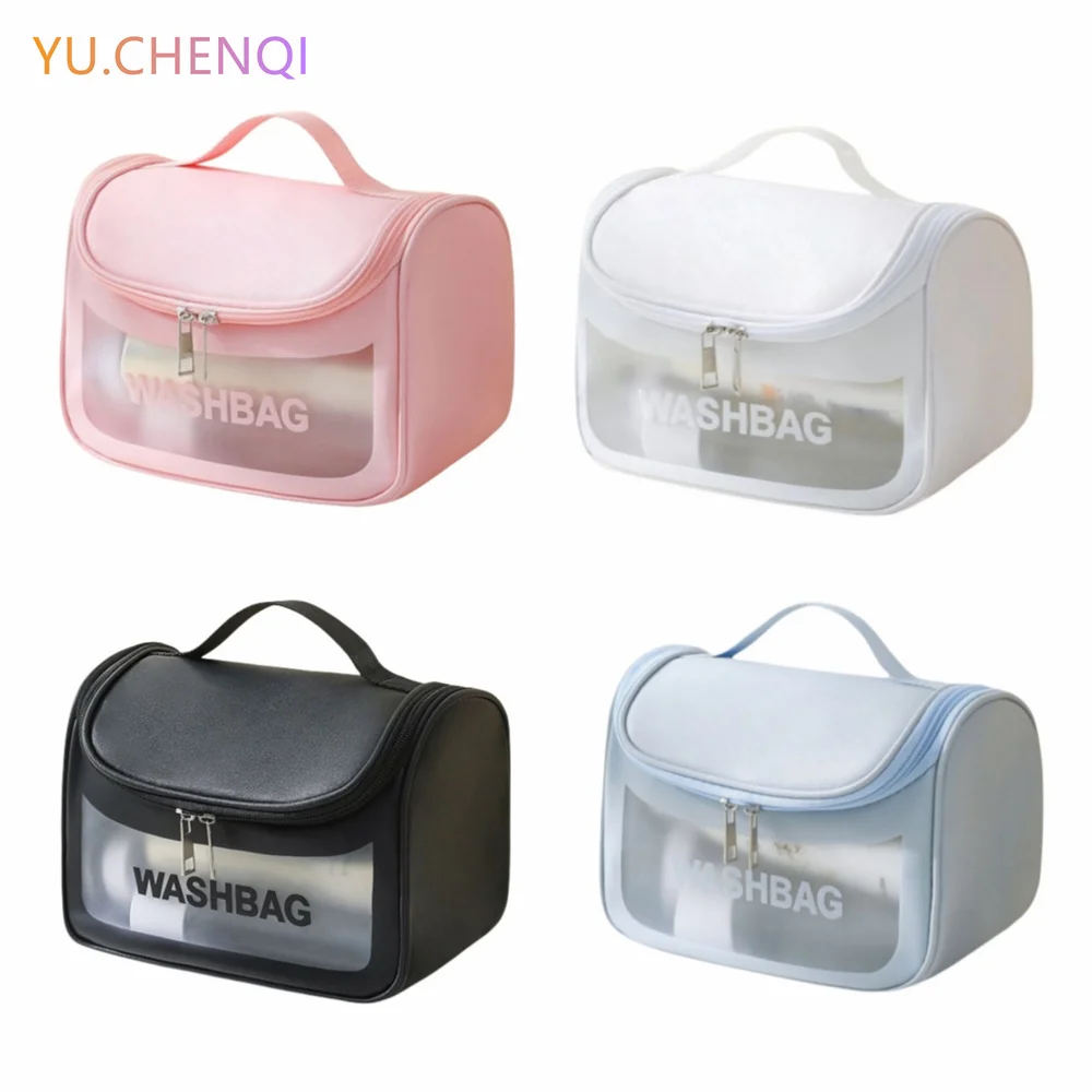 Cosmetic Bag Makeup Brush Skin Care Toiletries Storage Bag Large Capacity Multi-functional Portable Waterproof Handbag