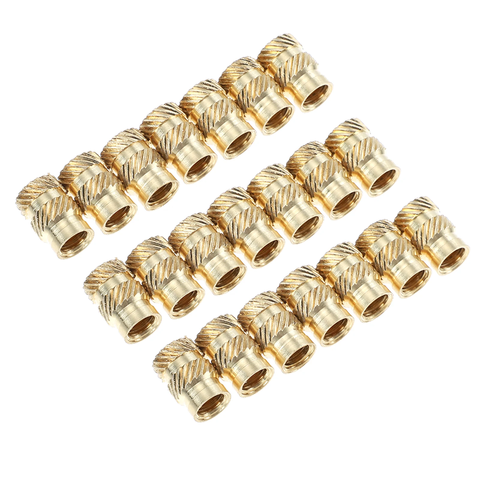 20pcs Copper Insert Threaded Nut For Wood Furniture Threaded Connector Furniture Accessory Screw Hardware Fastener Nut