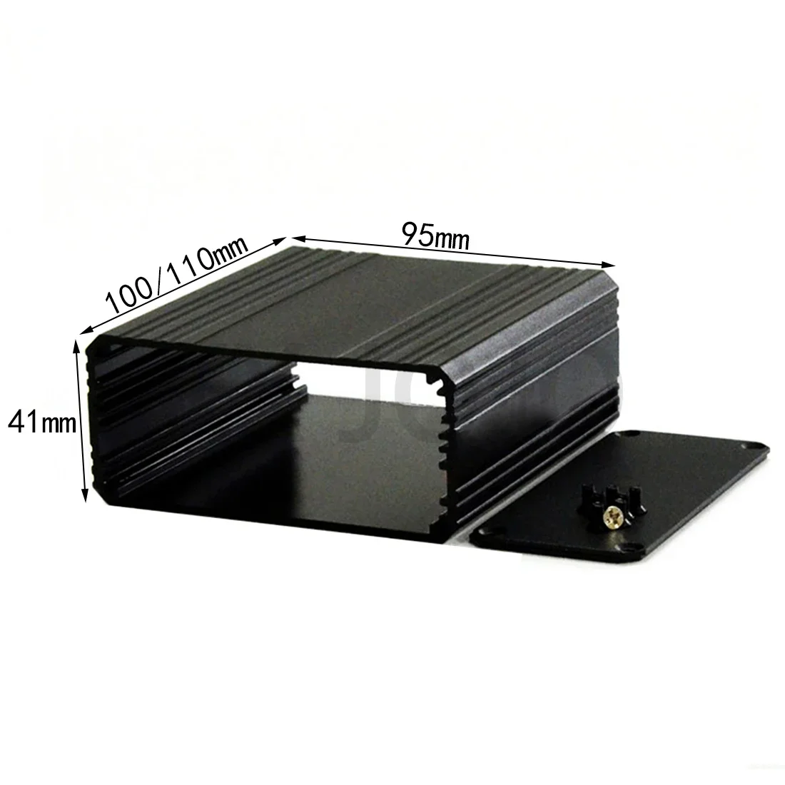 

Aluminum Enclosure 95*41*100/110mm Integrated Electrical Box Type Circuit Board DIY Black