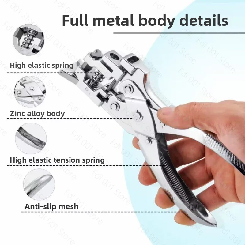 Manual punching pliers PVC card round hole rounded corner ellipse 3 desktop small multi-function manual puncher