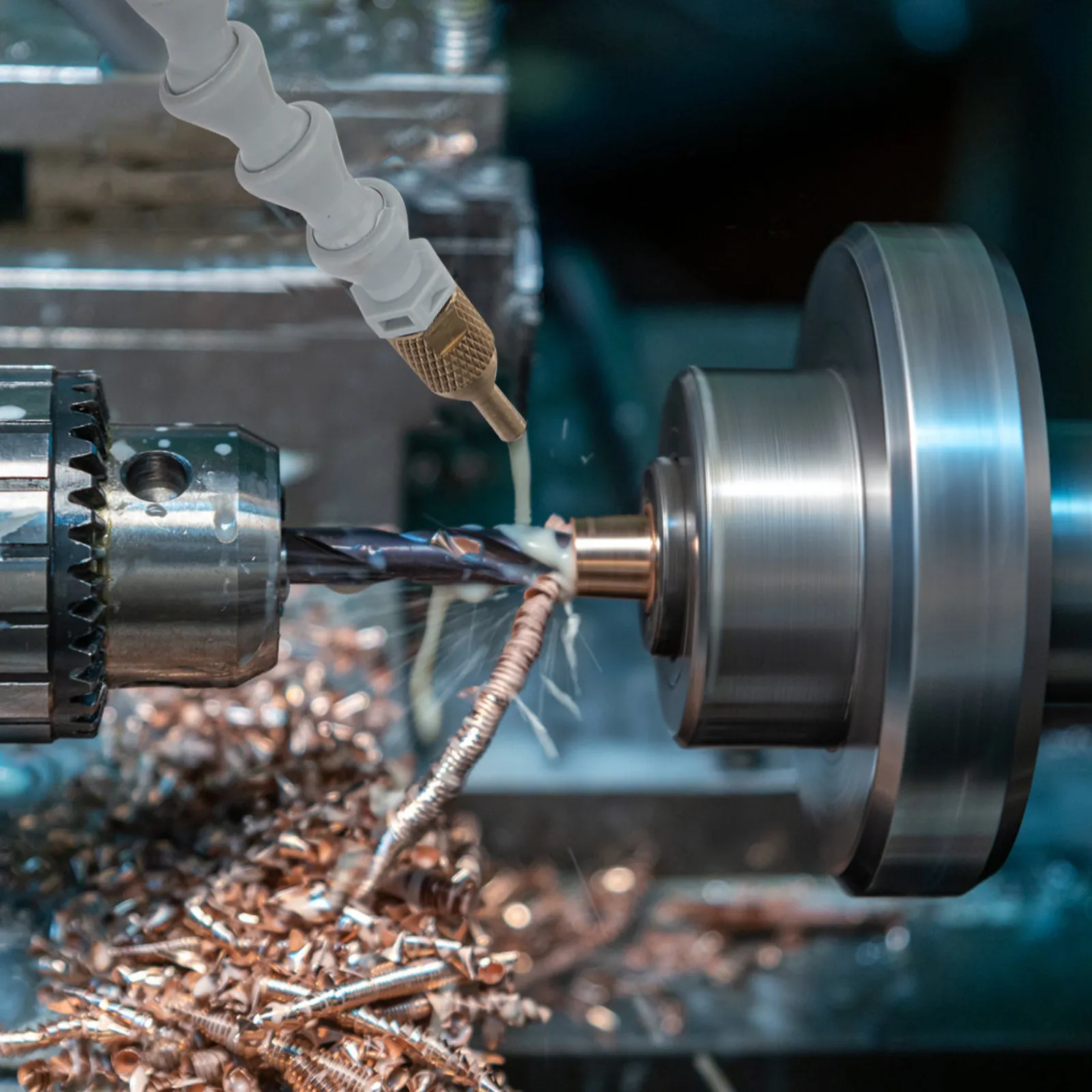 Mist Coolant Cnc Lathe Lubrication Nozzle 8Mm Adjustable Spray System for Milling Drill Grind Chip Removal Fast Cutting Speed