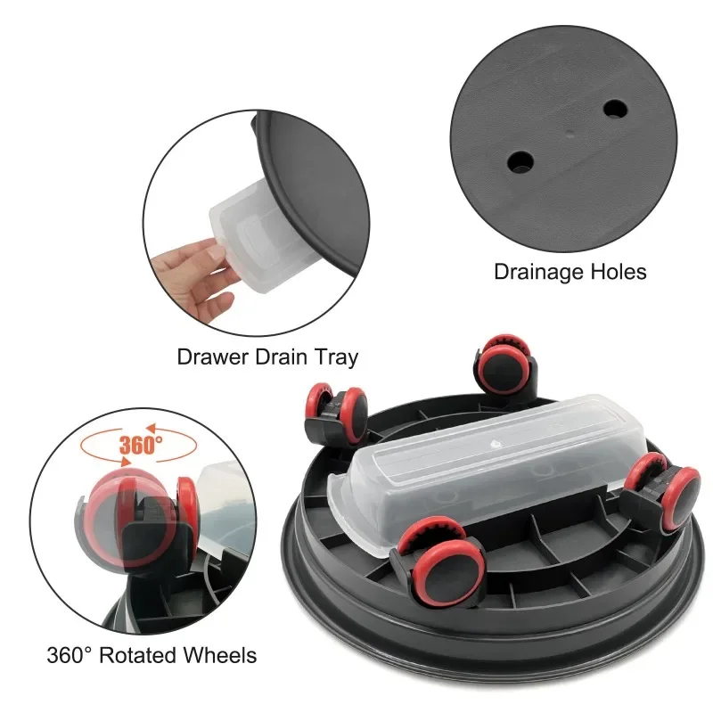 1pc Plant Caddy with Wheels 11.8\