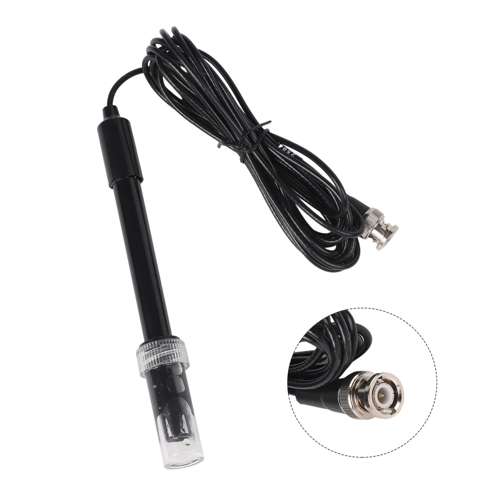 pH Electrode Probe with For BNC Connection for Broad Compatibility 0 to 14 pH Range 115 cm Cable Plastic Design