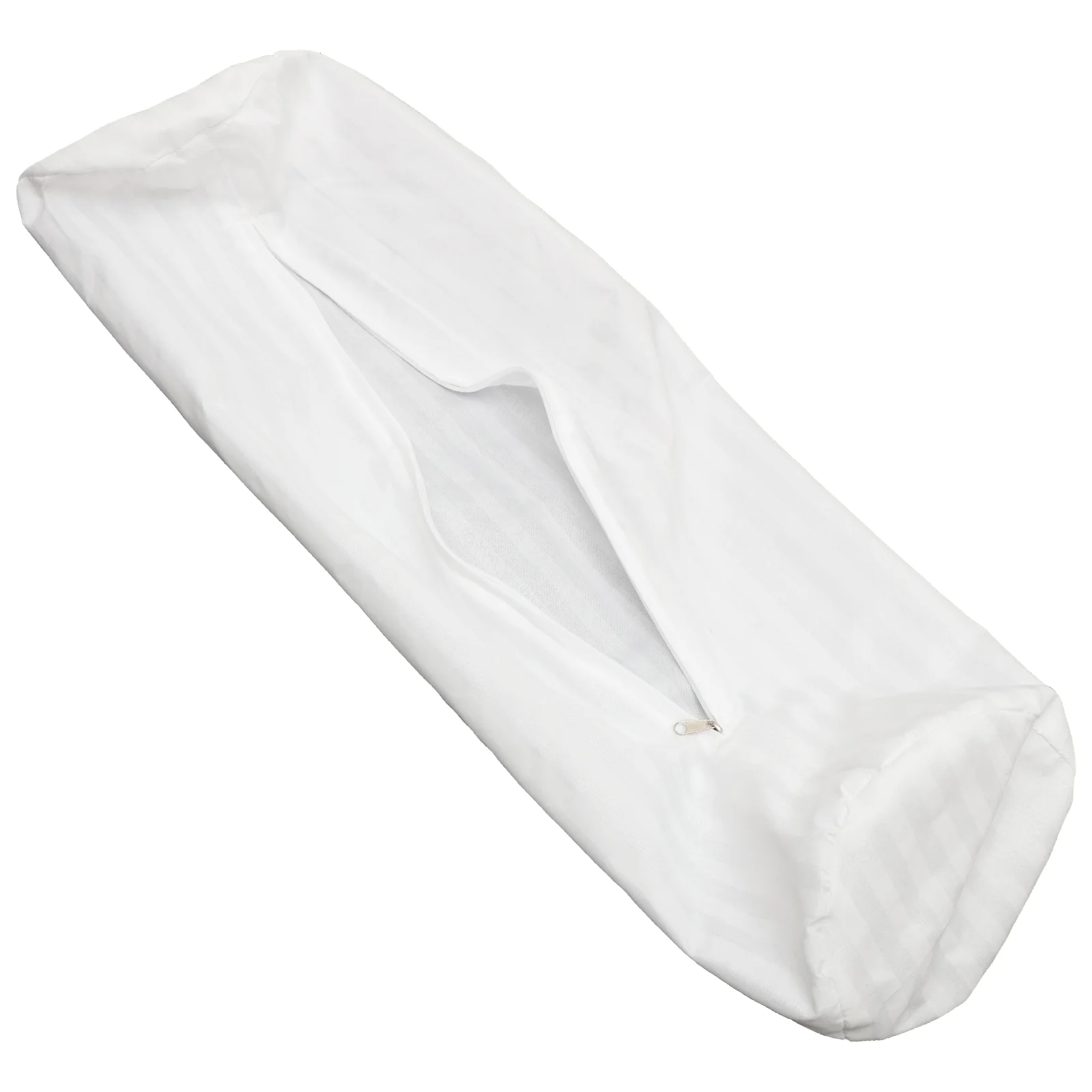 Neck Bolster Pillow Covers Cylinder Case Bed Pillows Theow Cylindrical Cases for Office Round White Cloth