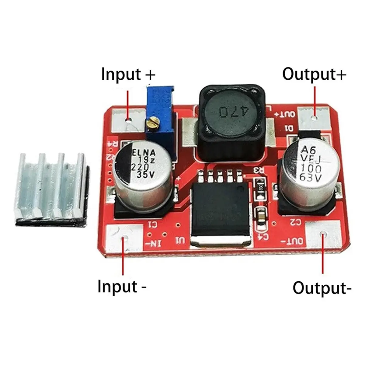 LM2577 High Voltage DC-DC Boost Module 3.5-35V to 5-56V Power Supply Module for Power Bank