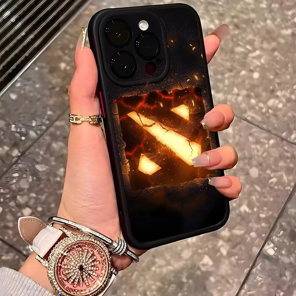 حافظة هاتف Game Dota 2 لهاتف آيفون 15 Pro Max 14 Pro 16Pro Max 13 11 12 Mini Xs X Xr 7 8 Plus Se غطاء خلفي غير لامع