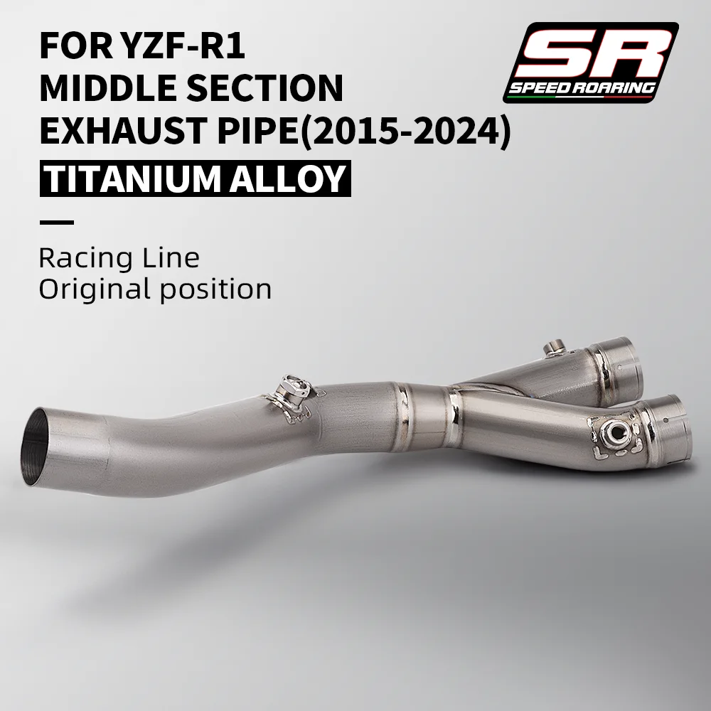 

Motocicleta escape Mid Link tubo silencioso, sistema de fuga, Yamaha YZF R1, MT-10, MT10, FZ-10, 2022, 2023
