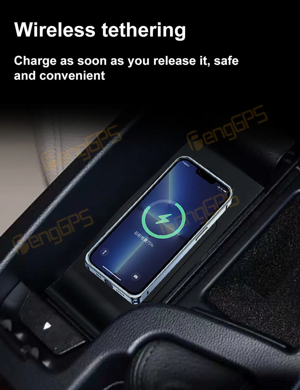 

For BMW 3 Series E90/E92/E93 2004 2005 2006 2007 2008 2009 2010 2011 Car Wireless Charger Mobile Phone Holder Fast Charging Pad
