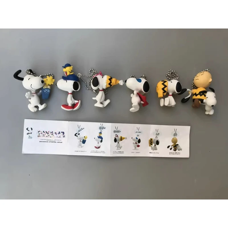 

In Stock Bulk Cartoon Peripheral White Dog Charlie Brown Pendant Charm Ornaments Collections Birthday Gift Anime Model