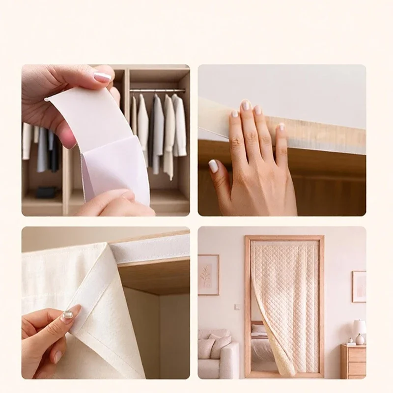 1Pcs Thermal Cotton Door Curtain Windproof Winter Insulation Partition Curtain Energy-Saving Privacy-Protecting For Heater Room
