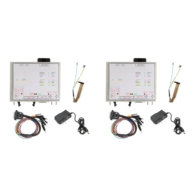 【CYBER MONDAY】2X New Power Box J-TAG For FLASH Via J2534 Works For FLASH ECU-Soft OBD ECU Programmer Power BOX US Plug