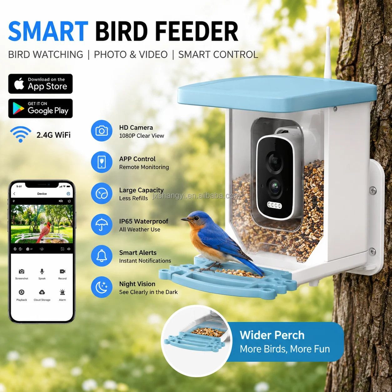 Smart Bird Feeder Camera - Заводская OEM-модель: Экологичная уличная автоматическая умная