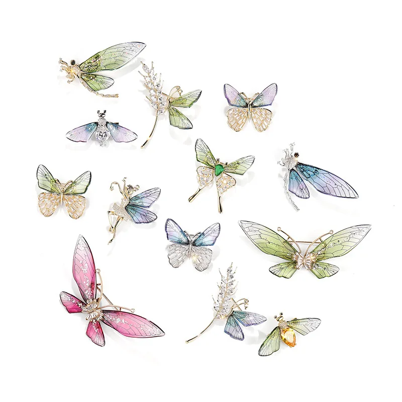 Acrylic Clear Wings Dragonfly Brooch Clothing Accessories Butterfly Brooch Bee Pin