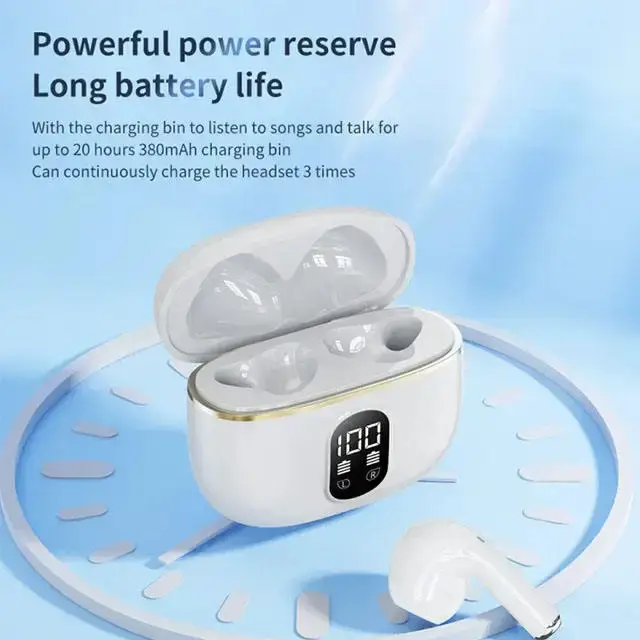 سوني X87 TWS سماعات بلوتوث لاسلكية أصلية صوت ستيريو شاشة عرض LED سماعات أذن موسيقية تقليل الضوضاء سماعات رياضية - 4