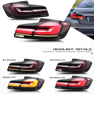 자동차 액세서리 Led 테일 라이트 LCI For BMW 5 시리즈 F10 F18 2011-2017 플러그 앤 플레이 애니메이션 후면 램프 DRL 신호 자동차