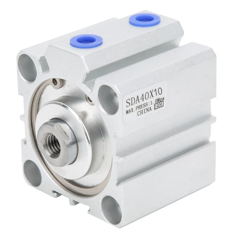 SDA40 Thin Air Cylinder Aluminum Alloy Double Action Pneumatic Components 10/15/20mmSDA40X10