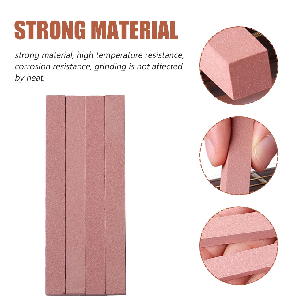 

4pcs Guitar String Cleaning Wipes Rust Remover Tools Maintenance Kit for Guitar Accessories Brown Durable String Care