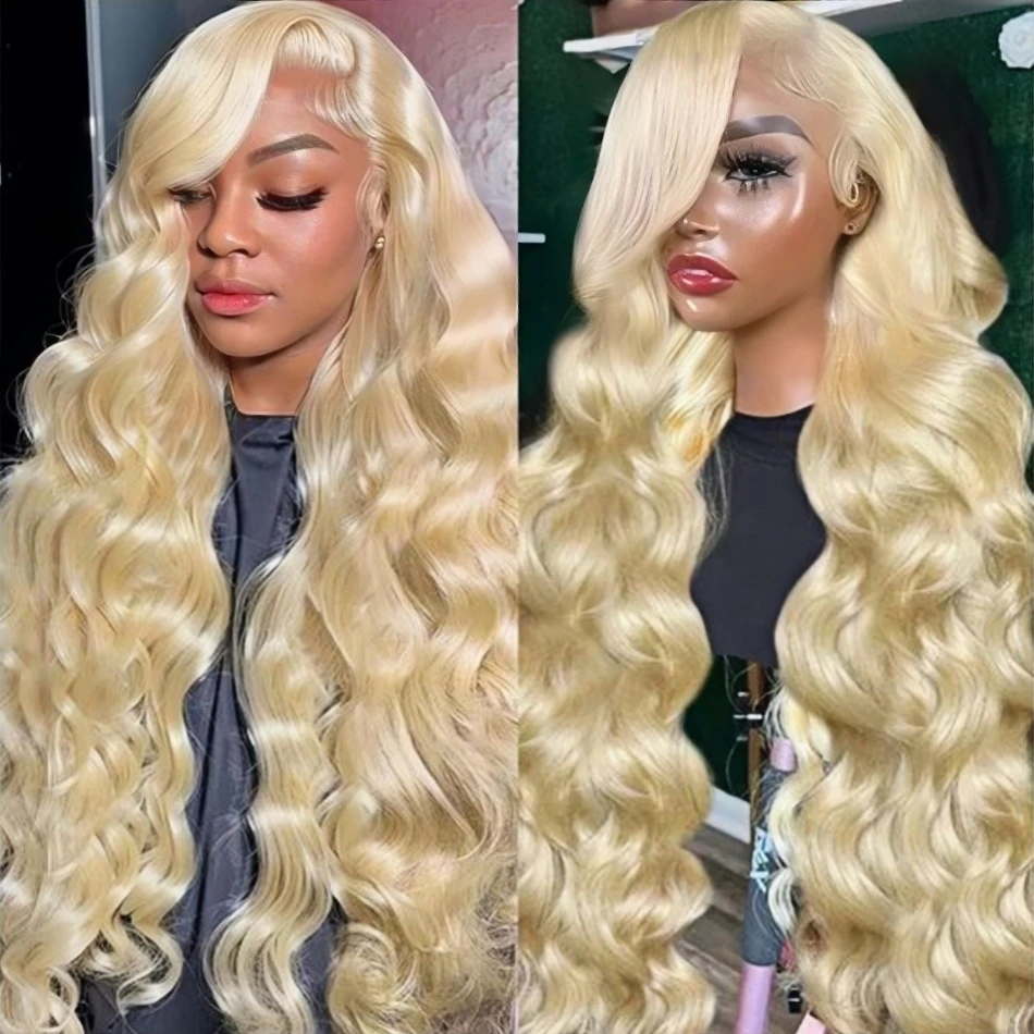 613 Hd Lace Frontal Wig 13x6 13x4 Hd Lace Front Human Hair Blonde Wig Brazilian 613 Blonde Body Wave Human Hair Wigs for Women