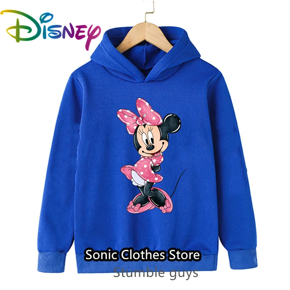 

Kids Mickey Minnie Hoodie Disney Fall Girls Fashion Casual Activewear Soft Material