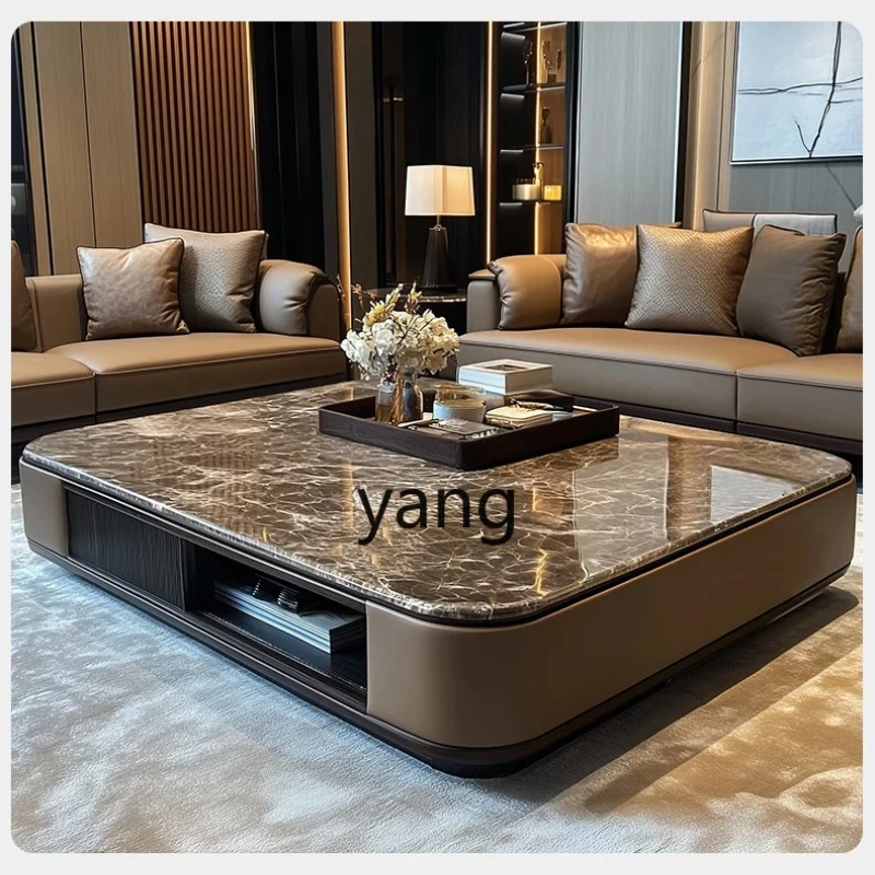 LTT Microcrystalline Stone Tea Table Modern Home Living Room High-end Furniture Marble