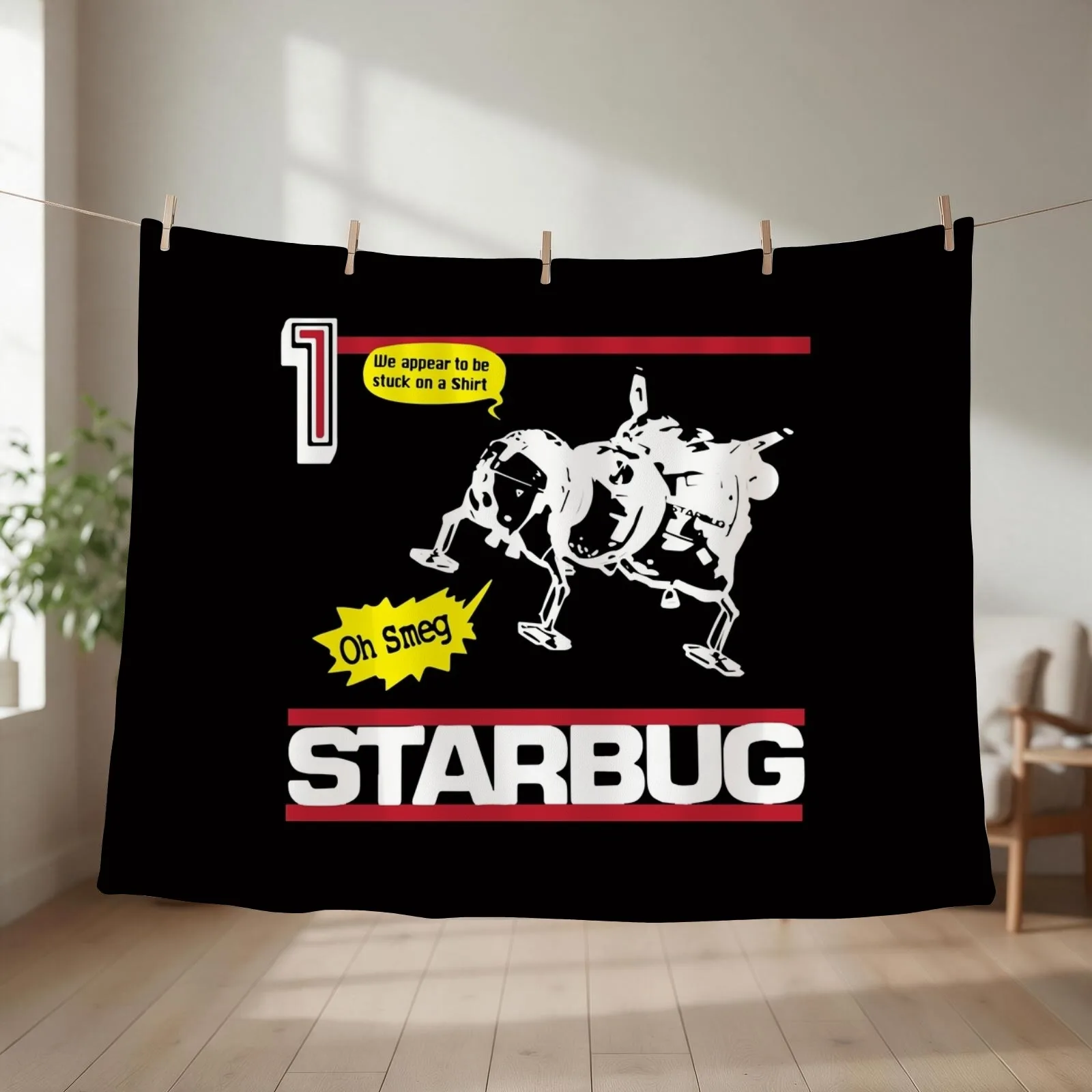 Red Dwarf Starbug 1 Throw Blanket couch cozy soft plush fuzzy picnic outdoor blanket