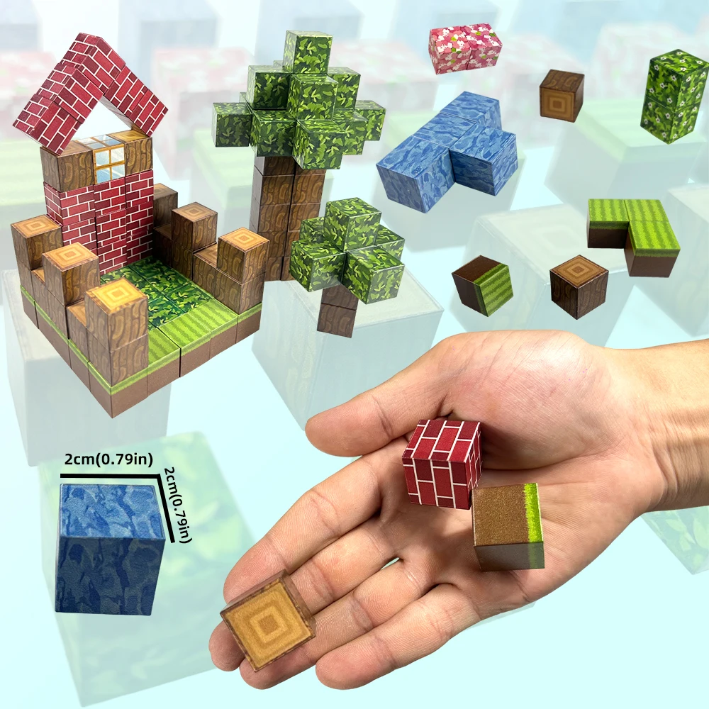 Magnetyczne Klocki Konstrukcyjne Kreatywne Cegły Moja Słynna Scena Świat Architektoniczny Zestaw DIY Model Zabawka dla Dzieci Prezent na Boże Narodzenie dla Chłopców i Dziewcząt