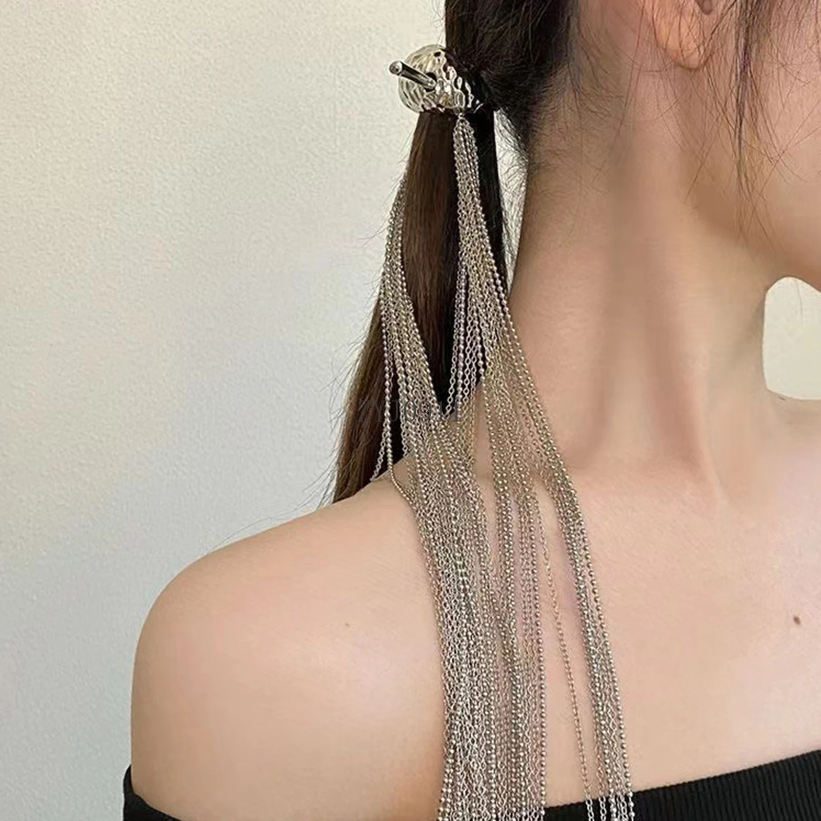 Bâton de cheveux à long pompon pour femme, queue de cheval, chignon de cheveux, épingle à cheveux chinoise Cheongsam, baguettes classiques, bijoux de cheveux, diadèmes de fête, nouveau