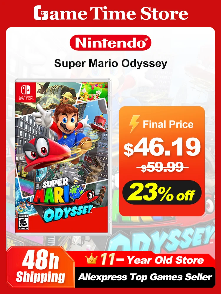 Super Mario Odyssey Oferty gier na Nintendo Switch 100% oficjalna fizyczna karta do gry Genre Action Platformer dla Switch OLED Lite — zdjęcie 2