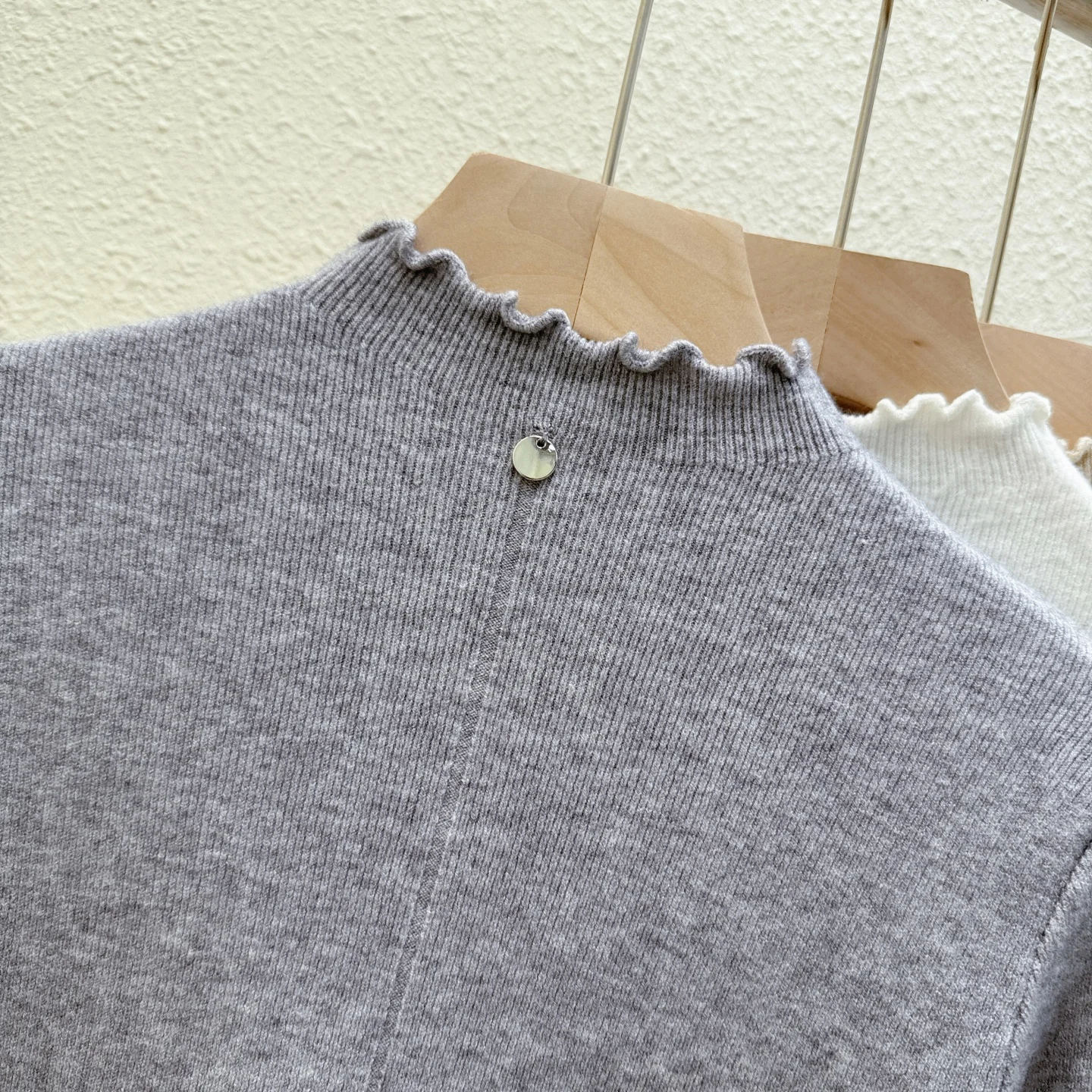 Autumn Winter Half-Neck High Elastic Soft Knit Top Clothing For Women Slim Long Sleeve Pullover Bottoming Sweater Woman