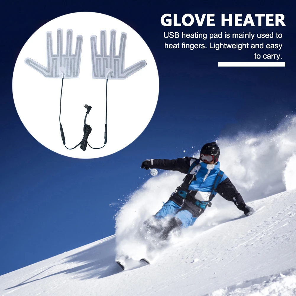 

Portable Five-Finger Gloves Heating Pad Lightweight Winter Outdoor Hand Feet Warmer Carbon Fiber Glove Heating Sheet Warmer Part