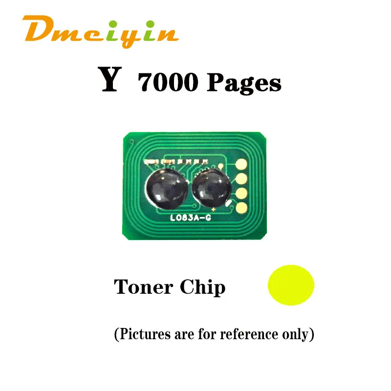 for OKI C810dn/C830dn JP and EUR Version Toner Chip  BK C M Y Color