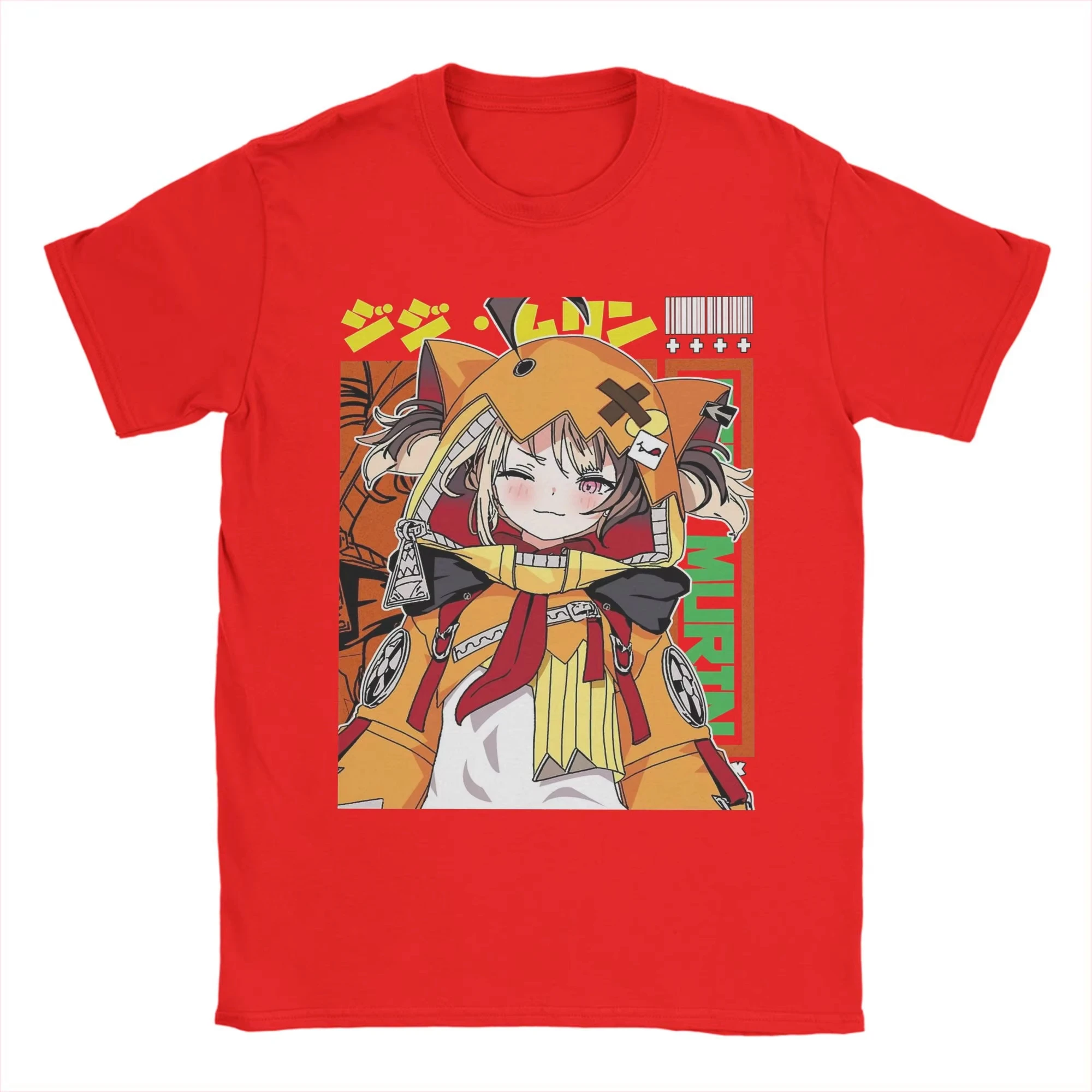 Gigi Murin Justice Hololive Grafik-T-Shirt für Herren, 100 % Baumwolle, Rundhalsausschnitt, kurze Ärmel, originelles Unisex-Streetwear-T-Shirt. – Detail 8
