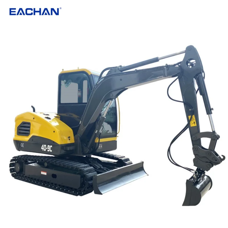 Free Shipping 4 Ton Crawle Excavators Machine Hydraulic Diesel Small Digger EPA Engine Home Mini Excavator for Sale Customized