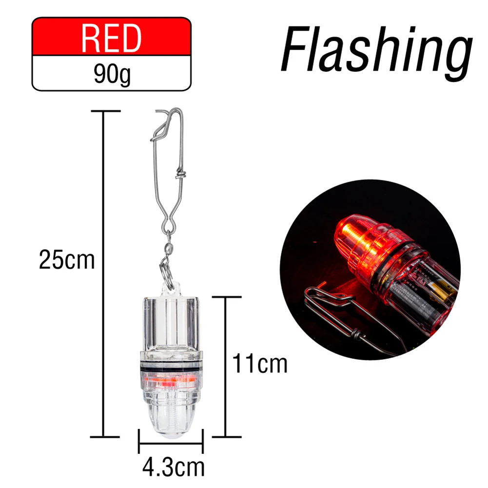 Dual-Mode LED Fishing Light For Deep Sea Waterproof Underwater Luminous Fish Lure Lamp Steady/Flash Underwater Lure Light