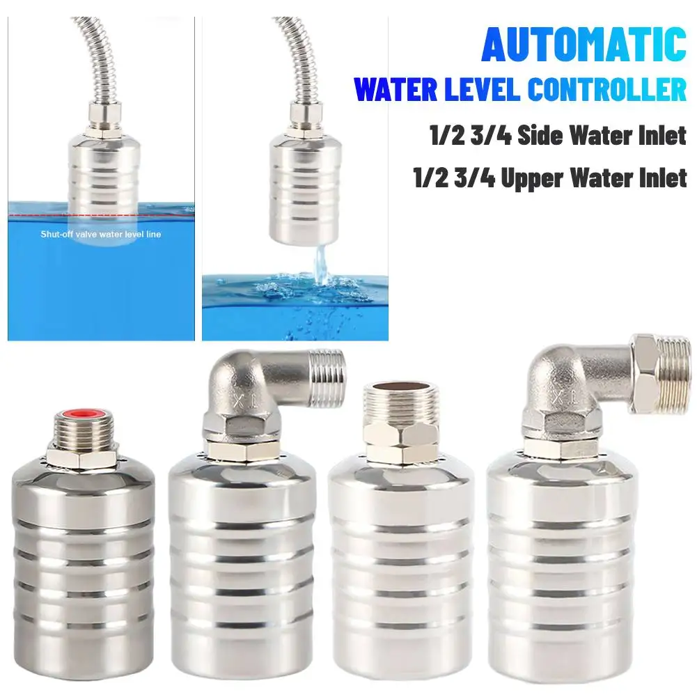 

Stainless Steel Floating Ball Valve Automatic Water Level Control Valve 1/2 3/4 Float Valve Water Tank Water Tower Shutoff Valve