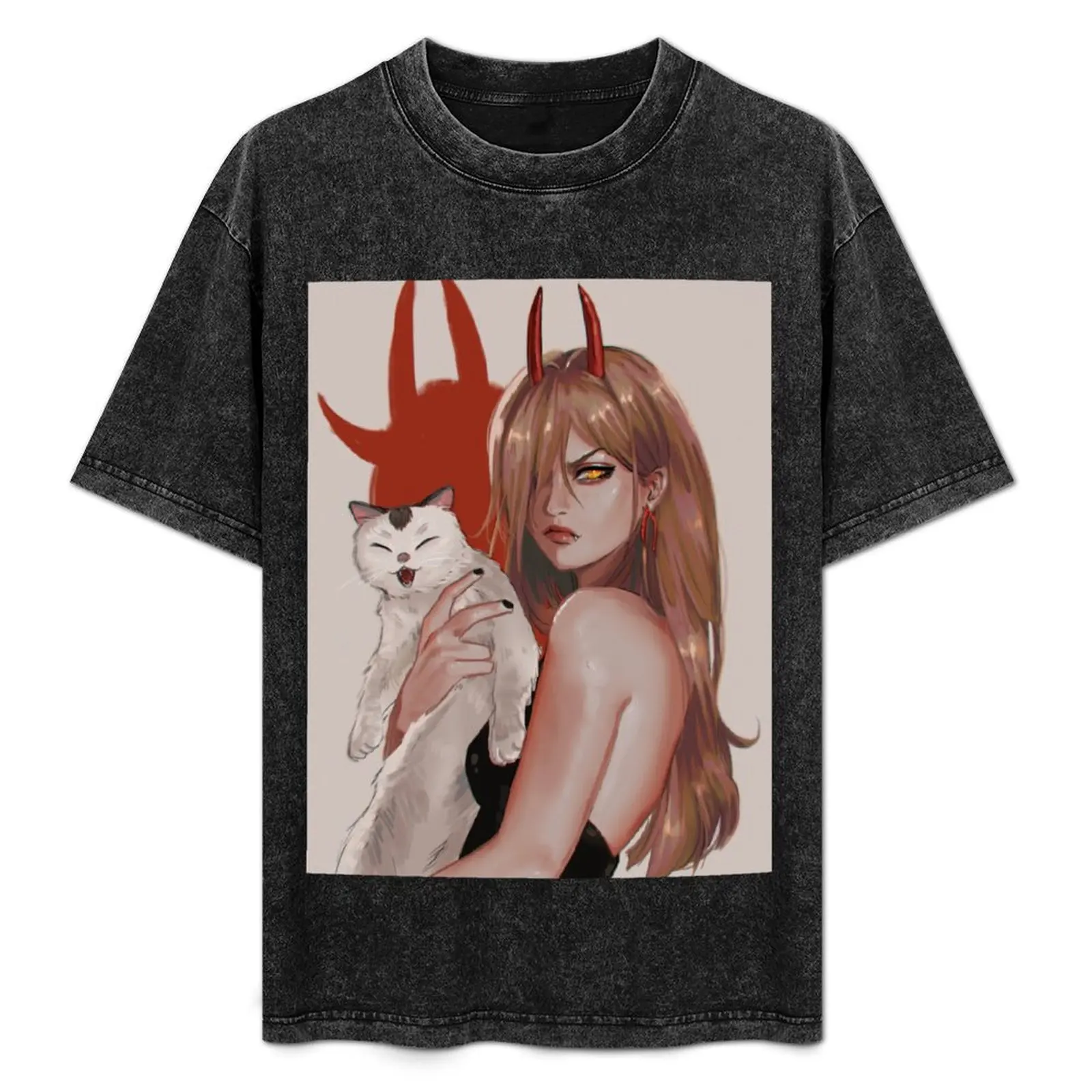 

POWER! AND NYAKO T-Shirt Halloween Casual T-Shirt