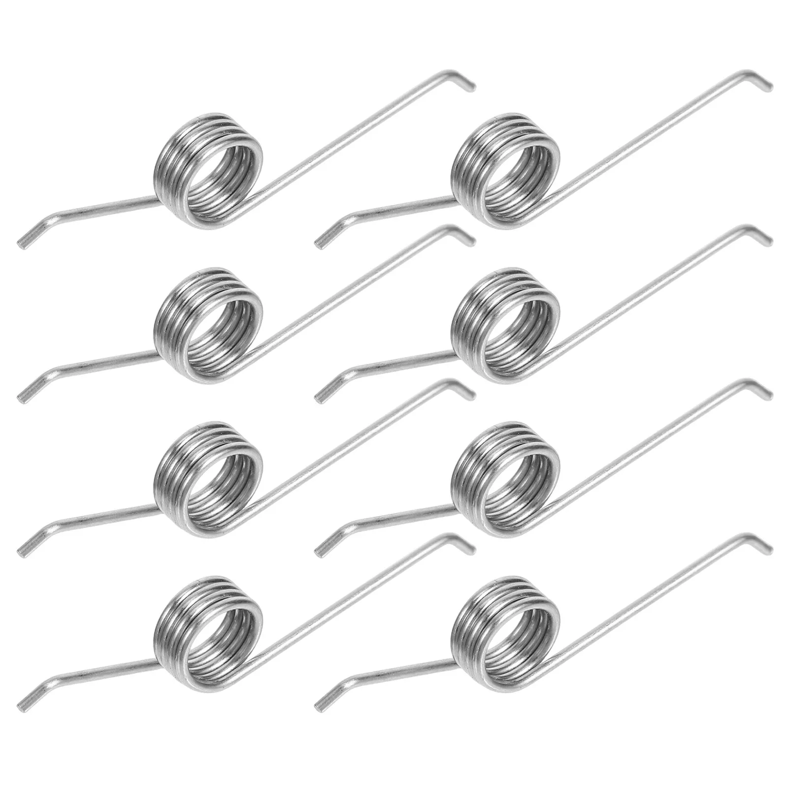 8Pcs Trash Can Lid Torsion Springs Stainless Steel 0.8mm Wire Replacement for Step-on Garbage Bin Easy Install Lid Repair