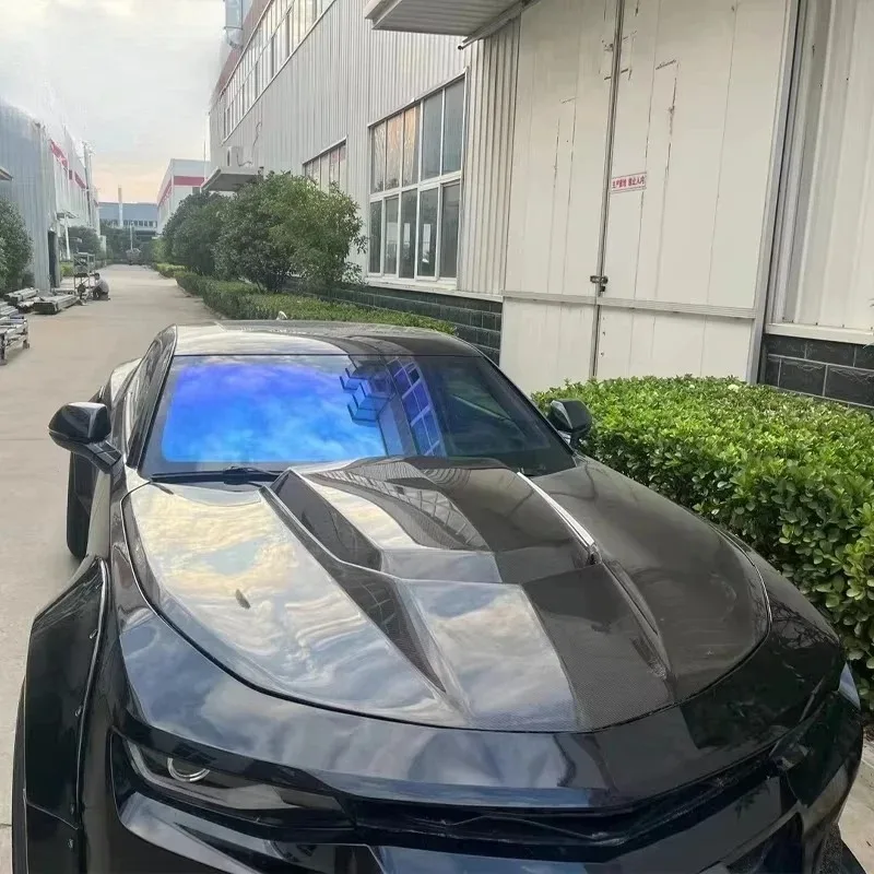 

Camaro Bumblebee modified ZLE forged carbon fiber hood modification carbon fiber hood modification