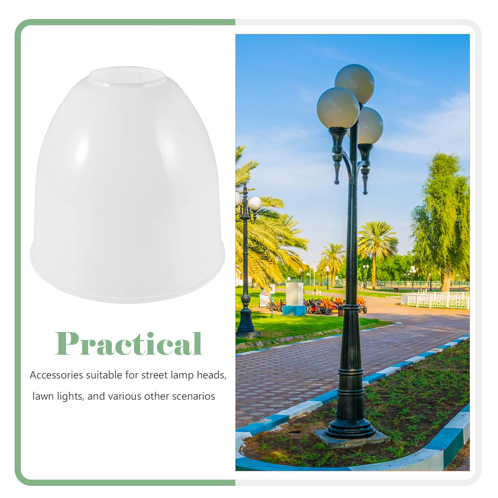 غطاء مصباح أكريليك حديث للقطب الخارجي تركيبات إضاءة بديلة لحديقة ساحة آخر غطاء خفيف للمناظر الطبيعية المقاومة للعوامل الجوية #6