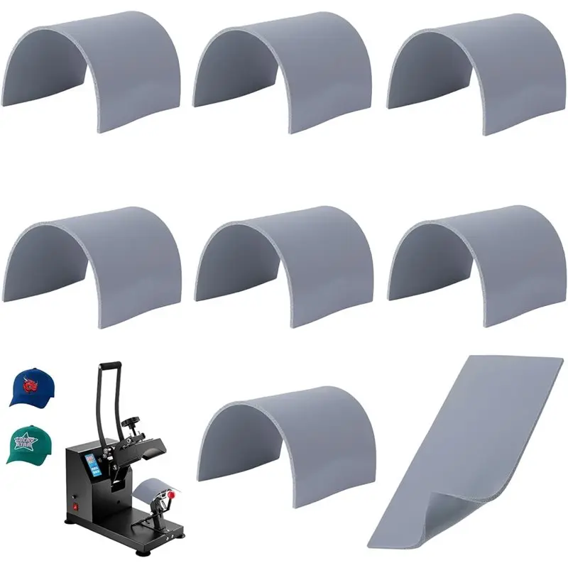 

【BLACK FRIDAY】Виниловая переносная площадка HTV для шляпы, кармана, силиконовой грелки с рукавами 1/8 x 4 x 8 дюйма — двусторонний пенопластовый коврик (8 шт.), DIY