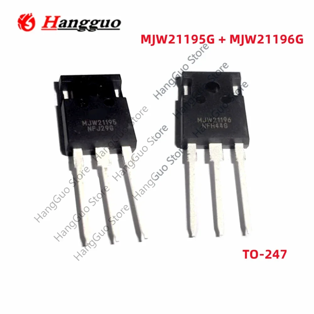 5-10PCS=5Pair/Lot Original MJW21195 MJW21196 MJW21195G MJW21196G TO-247 Power Amplifier Tube