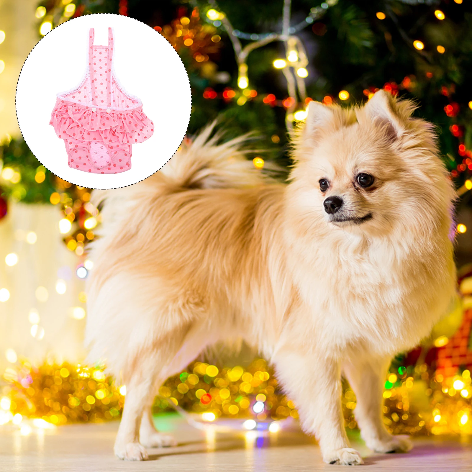 

1pc Dog Physiological Pants Cotton Female In Heat Puppy Diapers Pet Sanitary Panties Incontinence Protection Pet Accessories